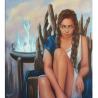 Pythia the Oracle - painting by Angeliki - 90x80 cm