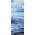 Seagulls - Painting by Angeliki - 25x65 cm