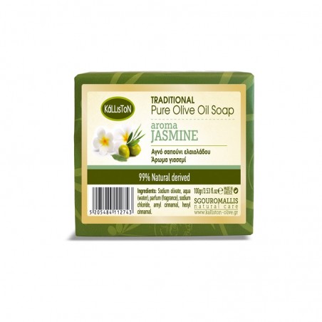 Pure Olive Oil Soap Jasmine - 100g - Kalliston