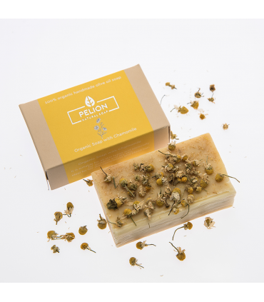 Organic soap with chamomile