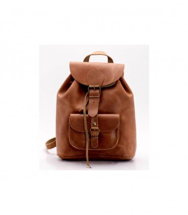 Leather backpack outer housing