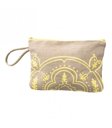 Yellow motif - pouch