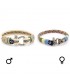 Set of 2 Maritime partner bracelets, made of sail rope, colorful