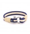 Constantin Maritime Bracelet made of Sail Rope, Blue