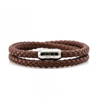 Constantin Maritime Leather Bracelet, Brown