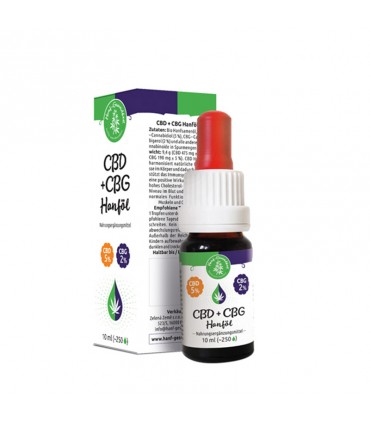 CBD 5% + CBG 2% hemp oil, 10ml